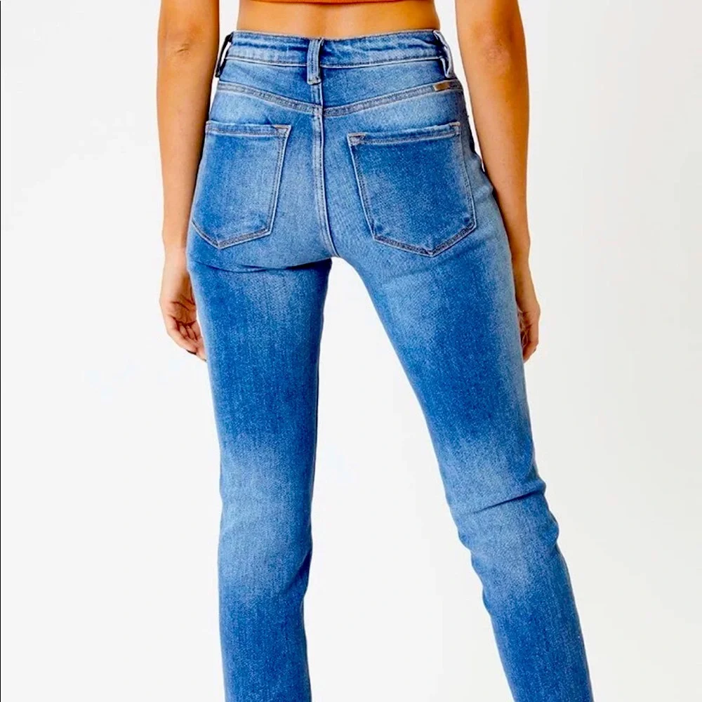 Brand New Kancan cuffed straight leg jean - Picture 3 of 13